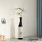 Handcrafted Black and White Waterproof Ceramic Floor Vase - Neat Classic Bottle Shaped Vase, Freestanding Design, Perfect for Tall Floral Arrangements